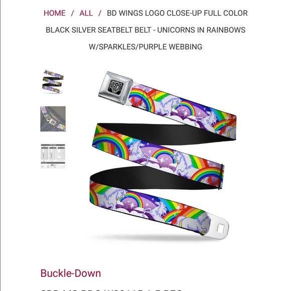 Rainbows and unicorns belt - Picture 1 of 1